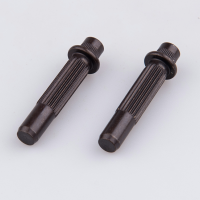 Custom hardware fastener black straight knurled threaded pins