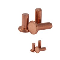 custom round head flat copper rivet