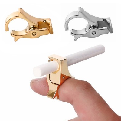 Rose Gold Hand-free Cigarette Holder Ring